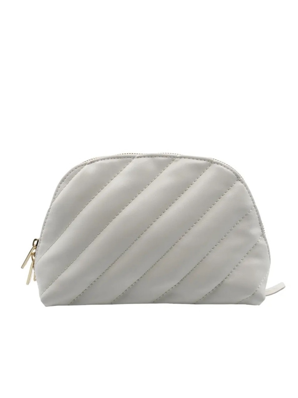 Yves Saint Laurent Quilted Cream Cosmetic Pouch NEW IN SEAL